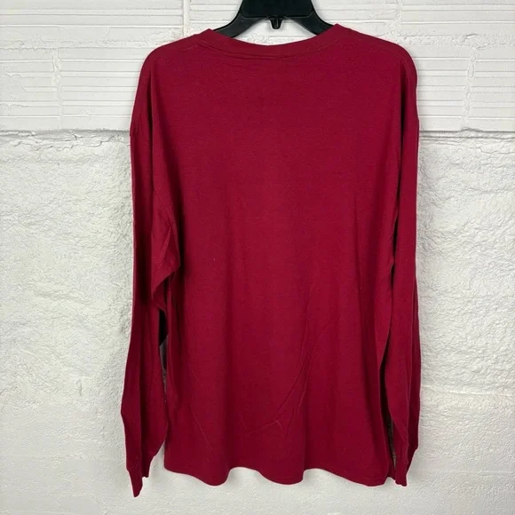 NWOT 2PAC Tupac Red Long Sleeve cotton Men's Shirt Size XL - Picture 7 of 7